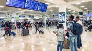 Este jueves en el Aeropuerto Internacional de Cancún fue un dia tranquilo en cuanto a operaciones