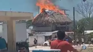 Se quema una panadería en Felipe Carrillo Puerto, Quintana Roo