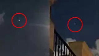 Una luz se observa rondando en el cielo de Tamaulipas