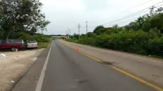 El hombre que hallaron dijo que no está lesionado, sino que se encontraba pepenando a la orilla de la carretera federal