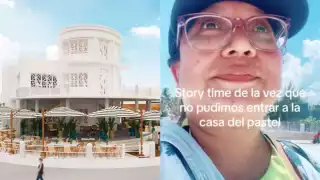 La joven iba con ropa de playa cuando intentó entrar al restaurante de La Casa del Pastel de Progreso