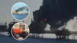 14 lesionados, aclaró Petróleos Mexicanos en un comunicado