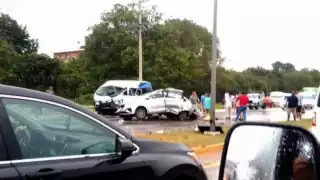 El accidente se produjo cerca del Palladium