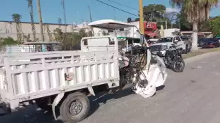 El motociclista se negó a recibir atención médica