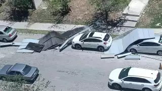 Tres autos presentaron daños materiales en Plaza Altabrisa de Mérida