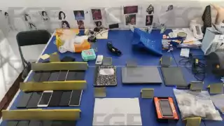 Se aseguraron drogas, celulares y motocicletas en el cateo en Cancún