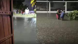 Las inundaciones de la madrugada provocaron el ausentismo escolar el día de hoy en Chetumal