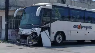 El camión de Autoprogreso presentó daños materiales