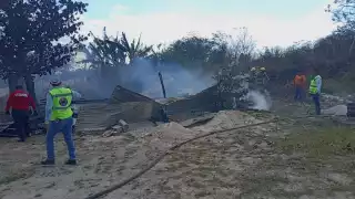 Al lugar arribó el Cuerpo de Bomberos y Protección Civil