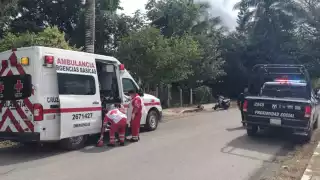 Los dos estudiantes fueron atendidos por personal de la Cruz Roja