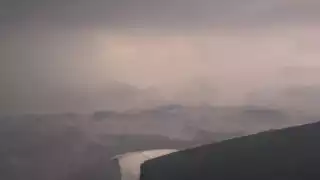 Así se vio el ojo del Huracán Ian en su ingreso a Florida