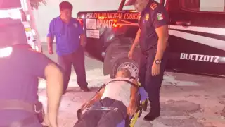 El sexagenario fue abordado a la unidad de emergencia y trasladado al Hospital San Carlos de Tizimín