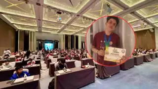 Orgullo carmelita: Olin Portillo gana plata en Olimpiada Internacional de Ciencias en China