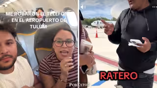 Joven denuncia robo de celular en aeropuerto de Tulum; reportan detención de un sospechoso