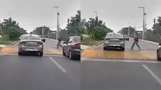 Video: Conductor ignora a mujer en paso peatonal de Mérida y casi provoca un accidente