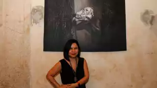 El performance que acompañó la inauguración de dicha exposición, fue realizada por dos artistas mayahablantes