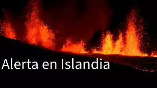 La grieta por donde sale la lava es de casi un kilómetro