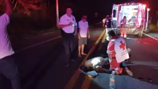 Terminó seriamente lastimado y con posible fractura en una extremidad.