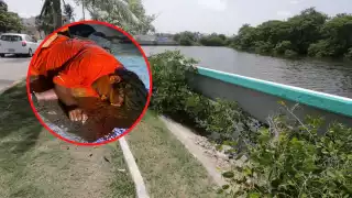 El hombre fue trasladado al Hospital General para recibir atención médica