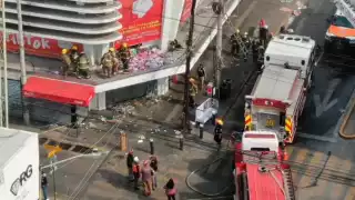 Al sitio arribaron bomberos de Nuevo León, Protección Civil del Estado y Monterrey