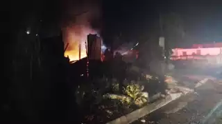 Bomberos llegaron a la vivienda a sofocar el sinestro