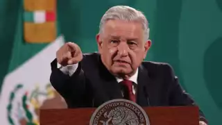 Andrés Manuel López Obrador, presidente de México, durante conferencia matutina. Foto: Cuartoscuro