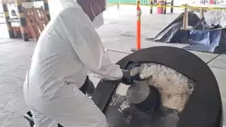 El cargamento de drogas quedó a disposición de la FGR