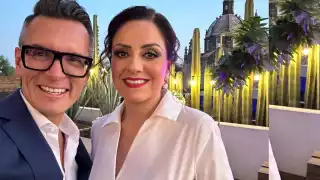 Sepúlveda y su esposa. Foto: Especial