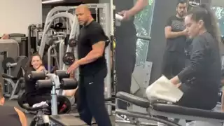 Conductor de "Ventaneando" se encuentra con Rosalía en el gimnasio