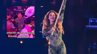 Captan a Antonio de la Rúa en concierto de Shakira en el Zócalo de la CDMX