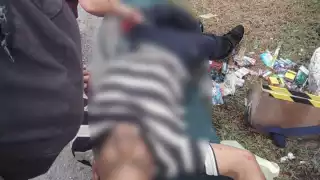 La conductora del vehículo se retiró de la escena, con la excusa de que iría la Hospital General para asegurarse que el herido fuera atendido