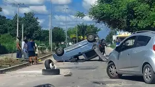 El conductor del Matiz fue reportado como fuera de peligro.