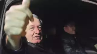 El Presidente de México deseó un feliz año a su llegada a la estación de Cancún