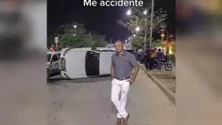 La actitud del hombre luego de accidentarse causó polémica en TikTok