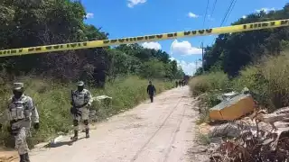Elementos de la Guardia Nacional acordonaron la zona