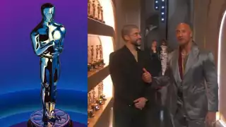 Así lucieron Bad Bunny y The Rock en los Premios Oscar 2024