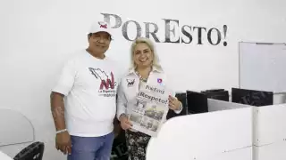 Diana León y Rafael Quintanar visitaron la Redacción de Por Esto! en Quintana Roo