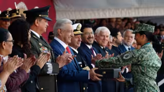 Andrés Manuel López Obrador subrayó el apoyo que las fuerzas armadas le han brindado a su administración