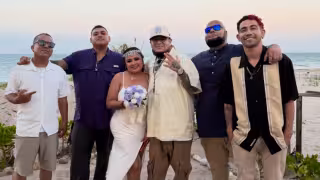 Yucateca celebra su boda en la playa con el rapero Millonario