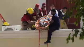 El hombre fue trasladado de emergencia al IMSS de Campeche debido a que se encontraba grave de salud