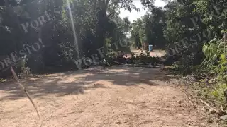 Tren Maya: Bloqueo a los bancos de material pétreo cumple 48 horas en Felipe Carrillo Puerto