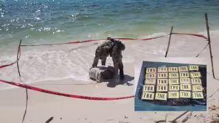 En el año se han asegurado 155 kilos de droga que recala en las playas