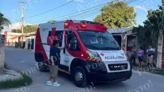Perro provoca caída de motociclista en la colonia Pozo del Monte, Champotón