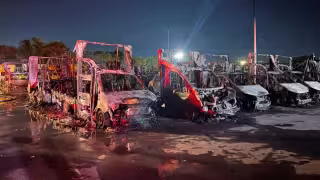 Fiscalía investiga incendio en planta de PepsiCo que destruyó 57 camiones en Matamoros