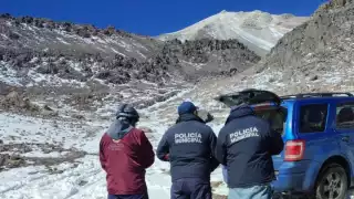 Los alpinistas obtuvieron refugio en Puebla