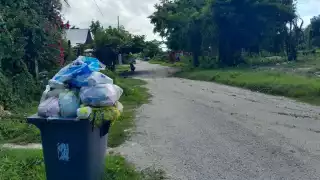 Los desperdicios se pueden ver en banquetas y calles