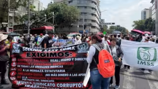 Marcha de los trabajadores del IMSS: ¿A qué hora comienza y qué calles estarán cerradas?