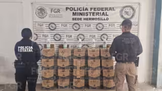 FGR asegura 240 litros de metanfetamina líquida en carretera de Sonora; detienen a chofer