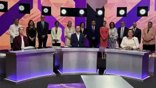 Claudia Sheinbaum, Jorge Álvarez Máynez y Xóchitl Gálvez, candidatos a la presidencia de México