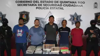 Arrestan a cinco presuntos integrantes de una célula criminal en Cancún